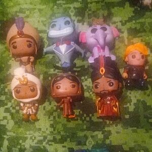 Funko Aladdin Collection- 6 Funkos With One  Kristoff From Frozen (Not Funko)